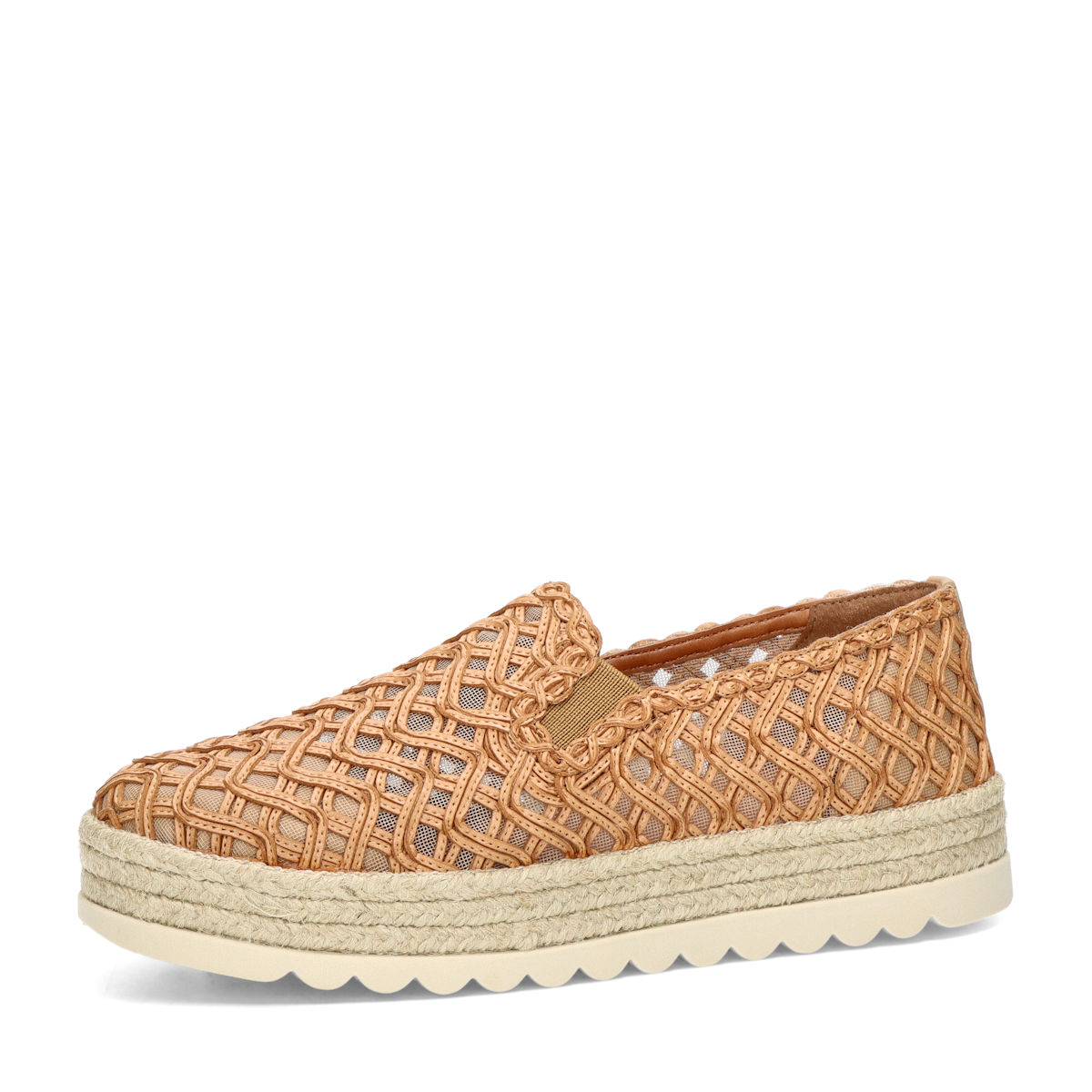 ETIMEĒ dámské stylové espadrilky - hnědé - 41