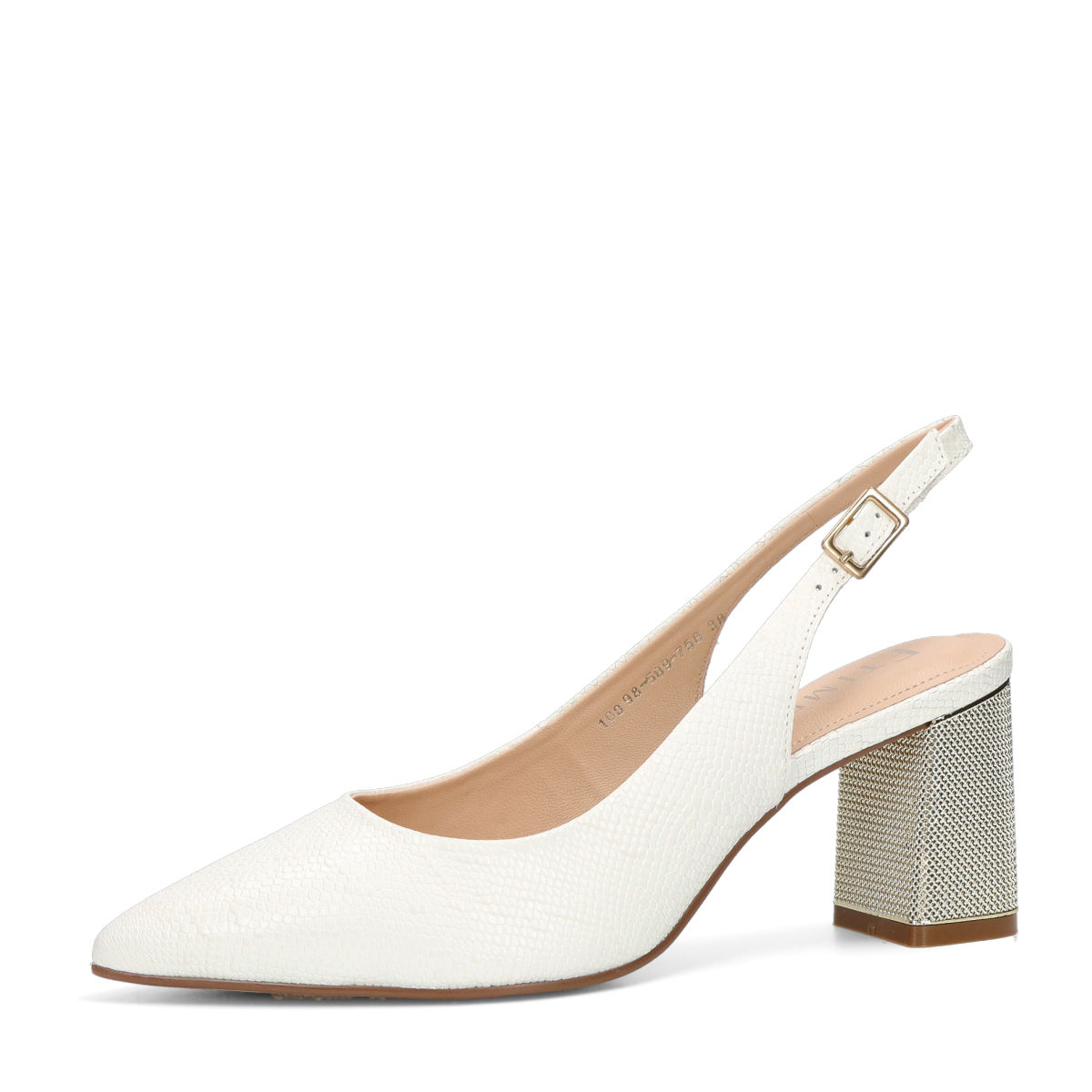 ETIMEĒ dámské elegantní sandály - bílé - 37