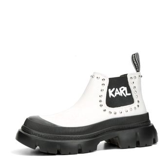 Karl Lagerfeld dámské módní kotníkové boty - bílé