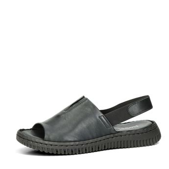 Robel dámské kožené sandály - černé