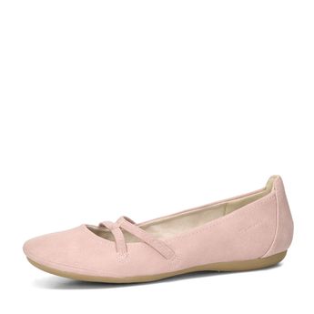 Tamaris dámské komfortní baleríny - růžové