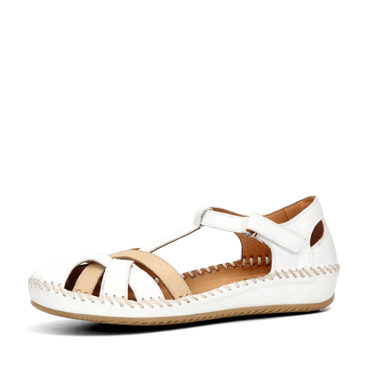 Robel dámské kožené sandály - bílé - 36